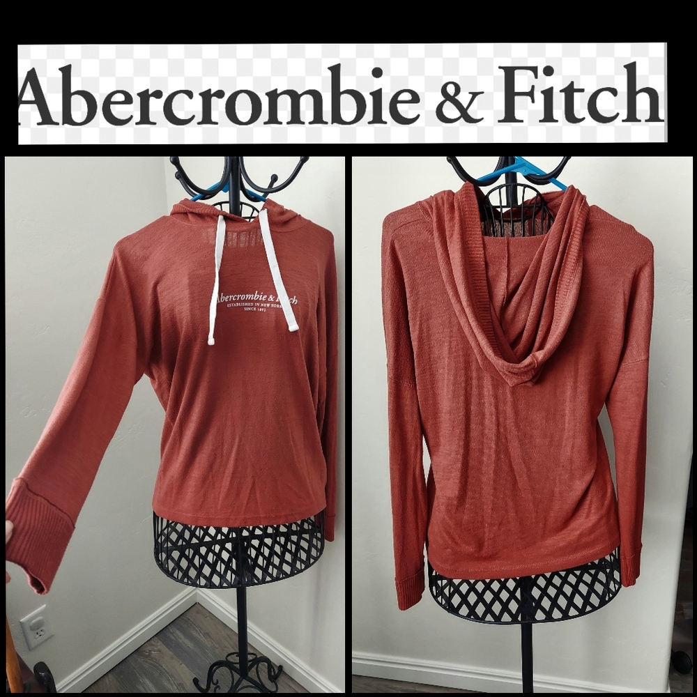 Abercrombie & Fitch long sleeve hooded tip women size large